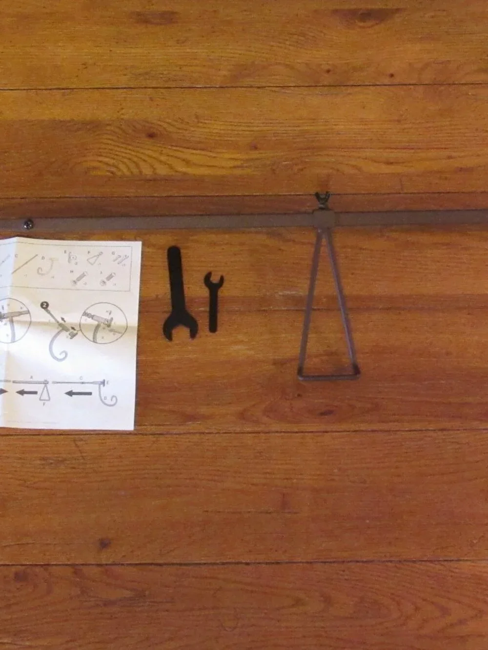 Grandin Road EZ Single Door Bronze Iron Garland Hanger Indoor Outdoor Halloween